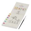 Quell colouring book and water brush pen set White