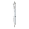 Nash RCS recycled plastic ballpoint pen with coloured barrel and grip (black ink) Standard | White | No Branding | not available | not available
