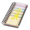 Spinner spiral notebook with coloured sticky notes Standard | Natural | No Branding | not available | not available
