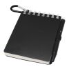 Lig Mini recycled outdoor soft cover notebook and ballpoint pen set (black ink) Solid black | No Branding