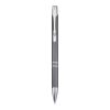 Blue Ink Moneta Aluminium Click Ballpoint Pen Standard | Grey | No Branding | not available | not available