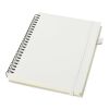 Liss A5 recycled plastic hard cover spiral notebook White