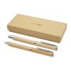 Apolys bamboo ballpoint and rollerball pen gift set Standard | Natural | No Branding | not available | not available