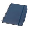 Thalaasa A5 ocean-bound hard cover notebook with ballpoint pen (black ink) Standard | Ocean blue | Not applicable | No Branding | not available | not available