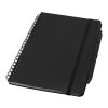 Thalaasa A5 ocean-bound hard cover notebook with ballpoint pen (black ink) Standard | Solid black | not available | No Branding | not available | not available