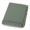 Thalaasa A6 hard cover ocean-bound notebook with ballpoint pen (black ink) Standard | Heather green | not available | No Branding | not available | not available