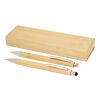 Oblys bamboo ballpoint pen and mechanical pencil set (black ink) Standard | Natural | Not applicable | No Branding | not available | not available