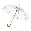 Kyle 23" auto open umbrella wooden shaft and handle Standard | White | No Branding | not available | not available | not available