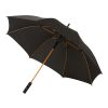 Stark 23" windproof auto open umbrella Standard | Orange-Solid black | No Branding | not available | not available | not available