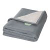 Springwood soft fleece and sherpa plaid blanket Standard | Grey-Off white | not available | No Branding | not available | not available | not available