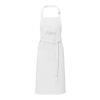 Andrea 240 g/m² apron with adjustable neck strap Standard | White | No Branding | not available | not available | not available