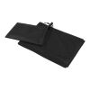 Lucas RPET sport towel 50x100 cm Solid black | not available
