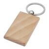 Gian beech wood rectangular keychain Standard | Natural | No Branding | not available | not available