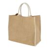 Harry coloured edge jute tote bag Standard | Natural-White | No Branding | not available | not available