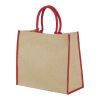 Harry coloured edge jute tote bag Standard | Natural-Red | not available | No Branding | not available | not available