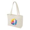 Ningbo 320 g/m² zippered cotton tote bag Standard | Natural | Not applicable | No Branding | not available | not available | not available
