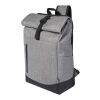 Hoss 15.6" roll-up laptop backpack Standard | Heather grey-Solid black | No Branding | not available | not available | not available