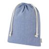 Pheebs 150 g/m² GRS recycled cotton gift bag large 4L Standard | Heather blue | not available | No Branding | not available | not available | not available