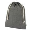Pheebs 150 g/m² GRS recycled cotton gift bag large 4L Standard | Heather black | Not applicable | No Branding | not available | not available | not available