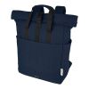 Joey 15” GRS recycled canvas rolltop laptop backpack 15L Standard | Deep blue | No Branding | not available | not available | not available