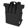 Joey 15” GRS recycled canvas rolltop laptop backpack 15L Standard | Solid black | not available | No Branding | not available | not available | not available