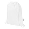 Oregon Blend 140 g/m² GRS recycled drawstring bag 5L Standard | White | No Branding | not available | not available | not available