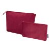 Swift GRS recycled velvet toiletry bag set Standard | Burgundy | No Branding | not available | not available | not available