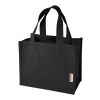 Odessa 220 g/m² GRS recycled cotton mini gusset tote bag 9L Standard | Solid black | not available | No Branding | not available | not available | not available