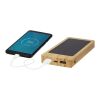 Alata 8000mAh bamboo solar power bank Standard | Beige | No Branding | not available | not available