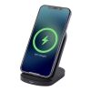 Loop 15W dual coil RCS recycled plastic wireless charging stand Standard | Solid black | No Branding | not available | not available