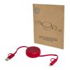 Alasia 5-in-1 100 cm recycled plastic and aluminium retractable data sync and 45W fast charge cable Red | not available