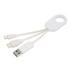 Troop 4-in-1 recycled plastic charging cable Standard | White | Not applicable | No Branding | not available | not available