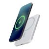 Avis 5000 mAh RCS recycled aluminium magnetic power bank  Silver
