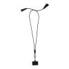 Funi recycled plastic smartphone lanyard with built-in data sync and 100W fast charge 5-in-1 cable Standard | Black | No Branding | not available | not available