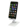 Alhena recycled plastic foldeable phone holder with metal desk stand Standard | White | No Branding | not available | not available
