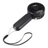 Aervia recycled plastic portable fan Solid black