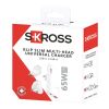 SKROSS® Klip Slim 65W multi-head charger White
