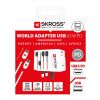 SKROSS® MUV AC65PD world adapter with USB-C cable  White