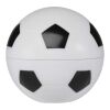 Zuri football-shaped vanilla lip balm with SPF 15 Standard | Solid black | No Branding | not available | not available