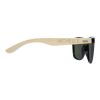 Taiyō rPET/bamboo mirrored polarized sunglasses in gift box Standard | Brown | 1-color Pad Print | left temple | 50 mm x 7 mm