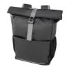 Aqua 15" GRS recycled water resistant roll-top bike bag 20L Standard | Solid black | No Branding | not available | not available | not available