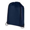 Evergreen GRS recycled non-woven drawstring bag 5L Standard | Heather navy | not available | No Branding | not available | not available | not available