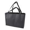 Jumbo GRS recycled non-woven extra large tote bag 65L Standard | Solid black | No Branding | not available | not available | not available
