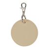 Resi Plus GRS recycled round charm keychain  Standard | Oatmeal | No Branding | not available | not available