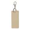 Resi Plus GRS recycled rectangle charm keychain Standard | Oatmeal | No Branding | not available | not available