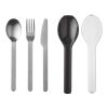 Mepal Ellipse cutlery set  Standard | Solid black | Not applicable | No Branding | not available | not available
