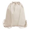 Halfar drawstring bag ORGANIC light grey | Without Branding | not available