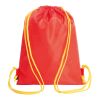 Halfar drawstring bag PAINT red-yellow | Without Branding