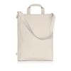 Halfar drawstring tote bag ORGANIC light grey | Without Branding