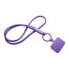 Tubyard lanyard phone holder with recycled plastic tube Purple | No Branding | not available | not available